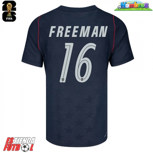 Estados Unidos Alex Freeman #16 Segunda Equipación Mundial 2026 Manga Corta